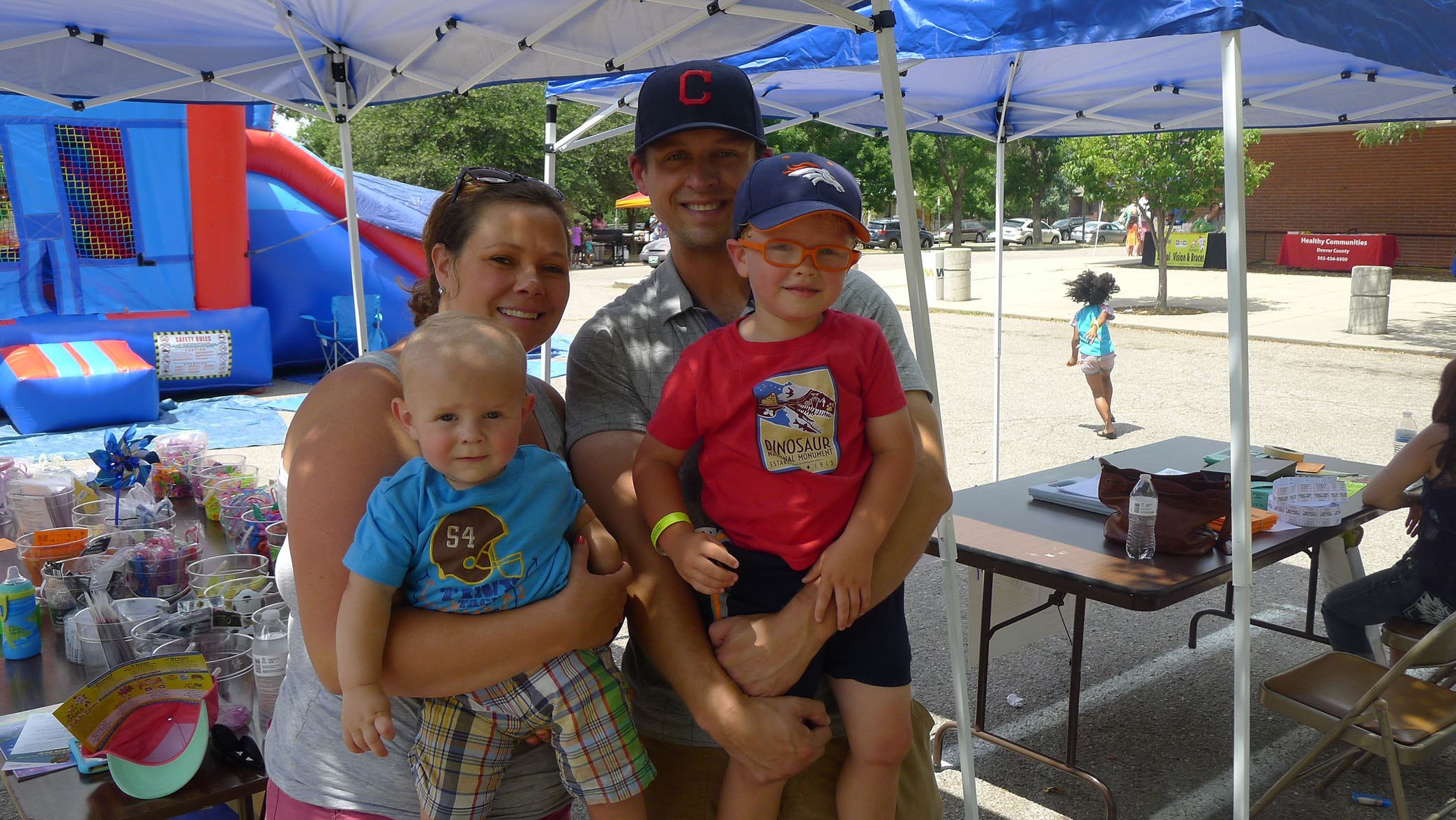 Lejeune family Ellen, Louie with Leo and Francis