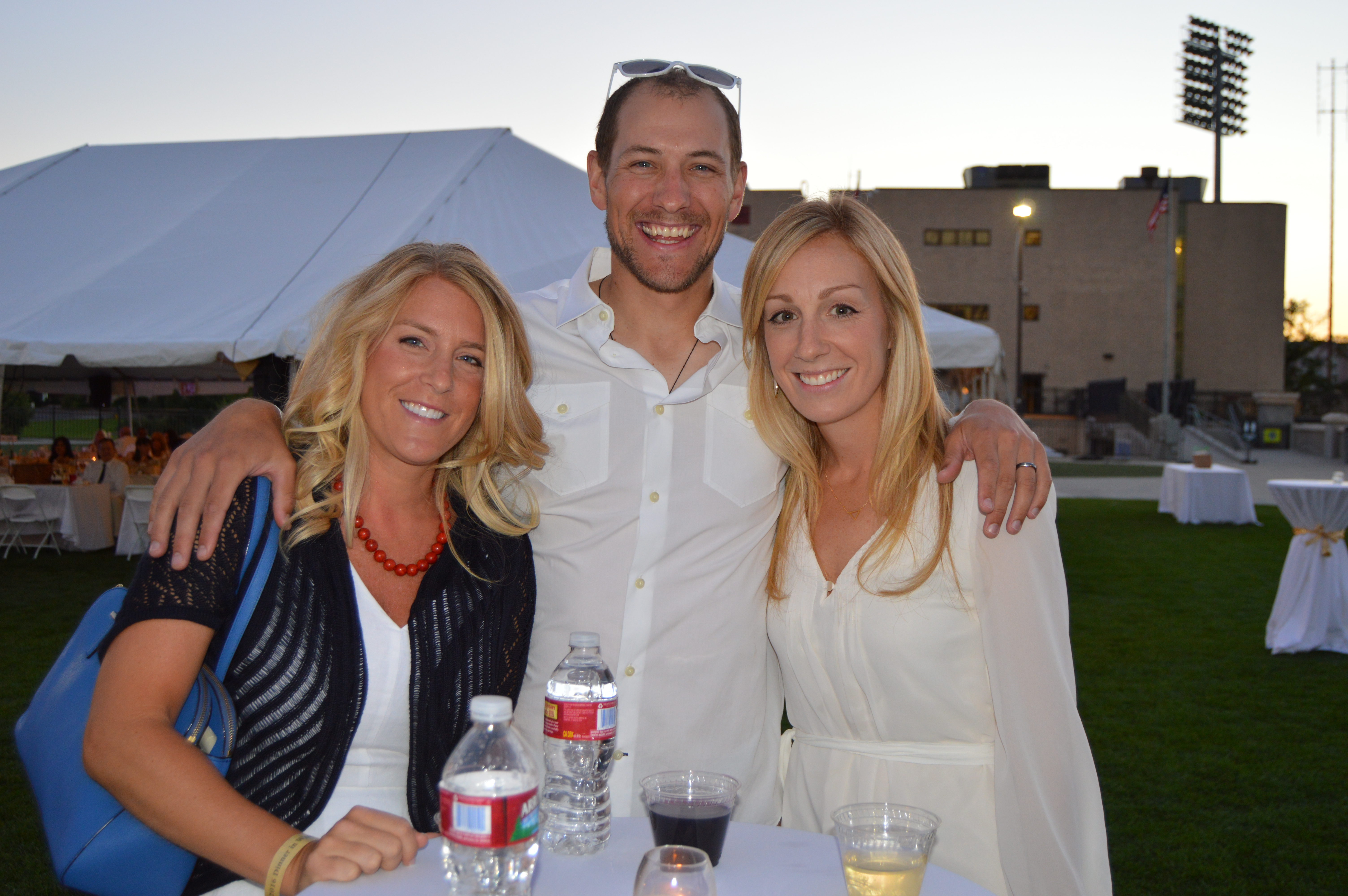 Kelly and Matt Henrichs, with Jackie Griffin (right)