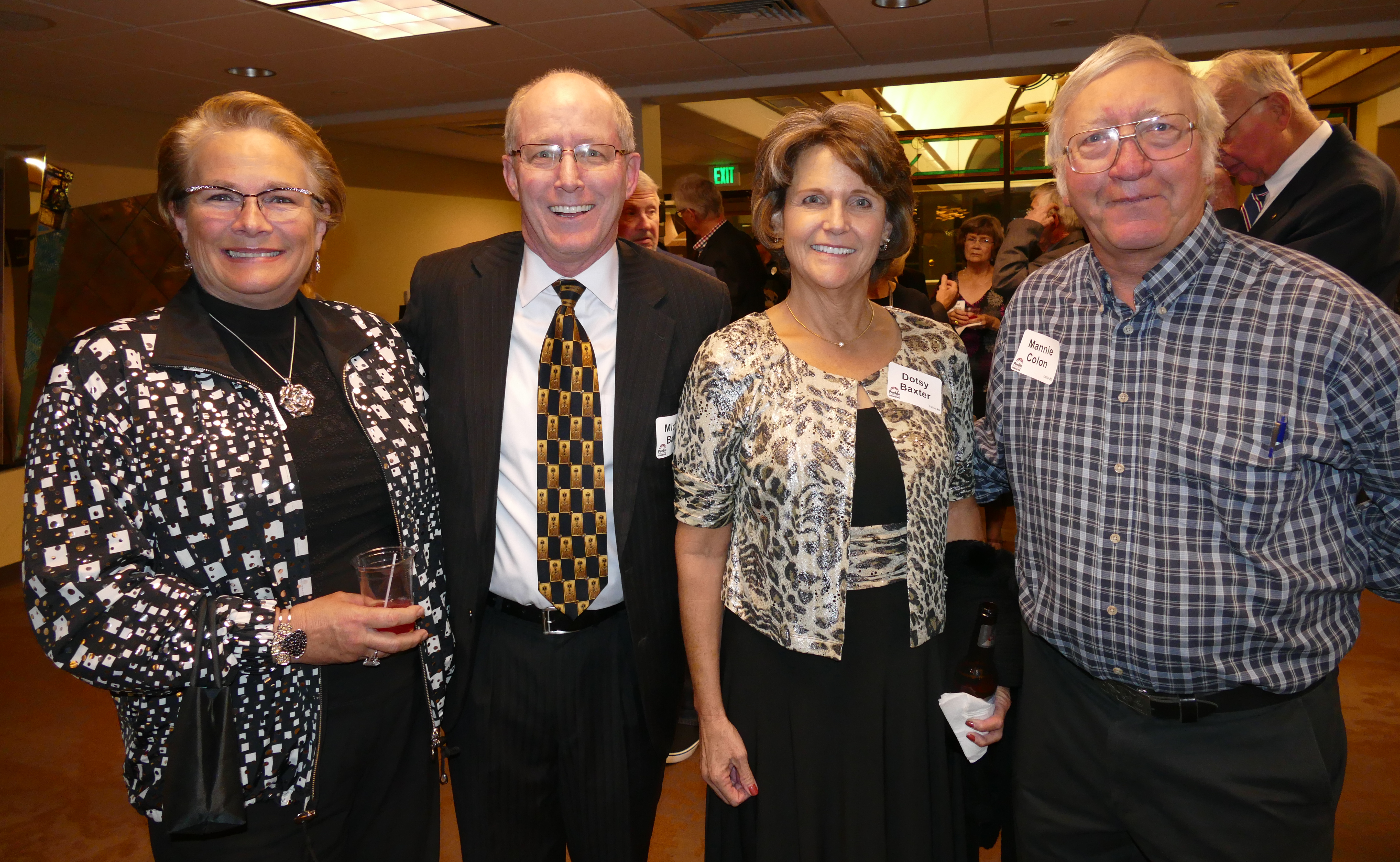 Lisa Hyams, left, Mike and Dotsy Baxter, Manny Colon