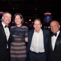 Governor John Hickenlooper, left, with First Lady Robin Pringle Hickenlooper, David Koff and Jerome Kern