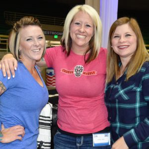 (l to r): Lexi Barnes, and Shannon and Mackenzie Talich