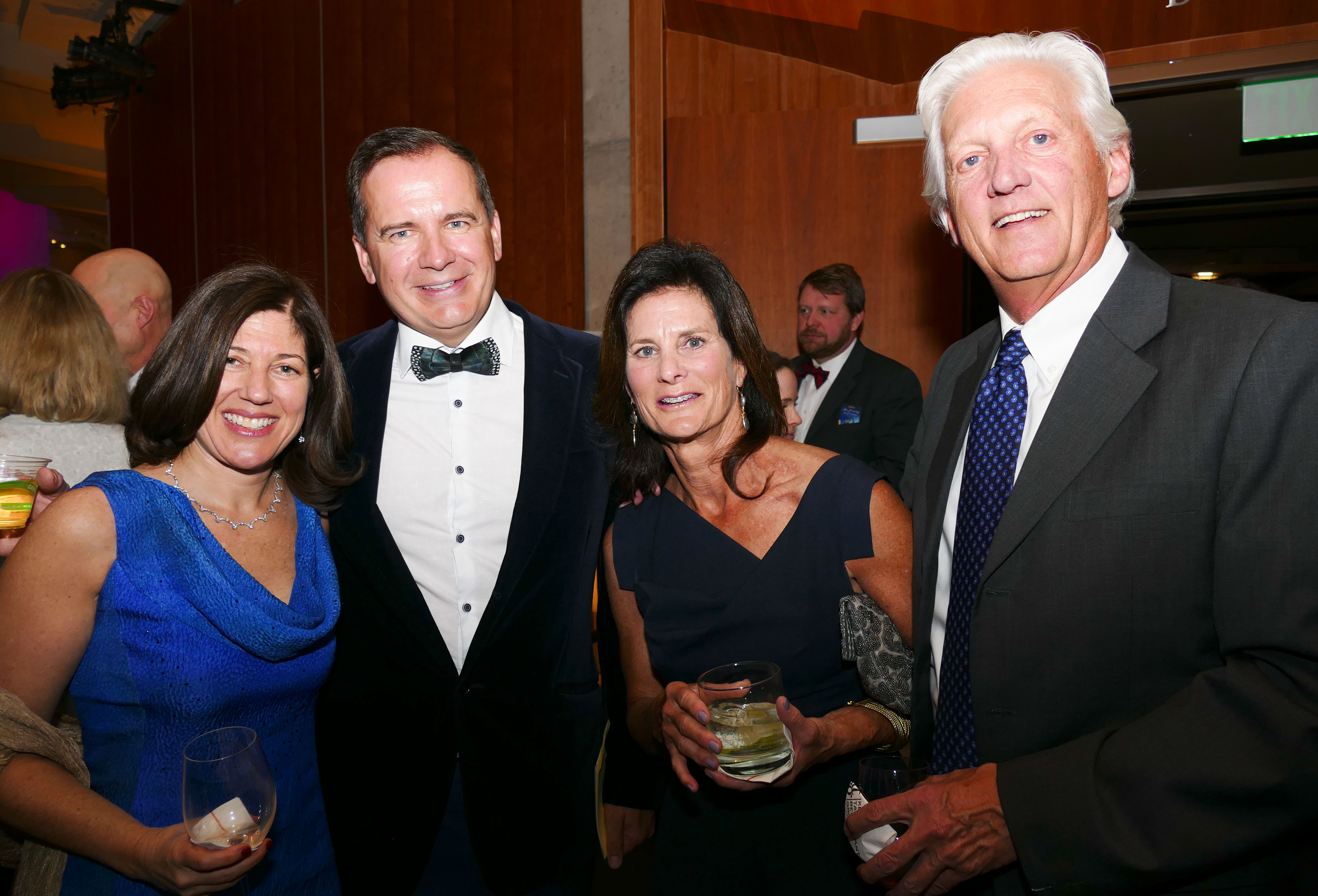 Liz and Richard Katkin, left, with Ann and Ford Frick