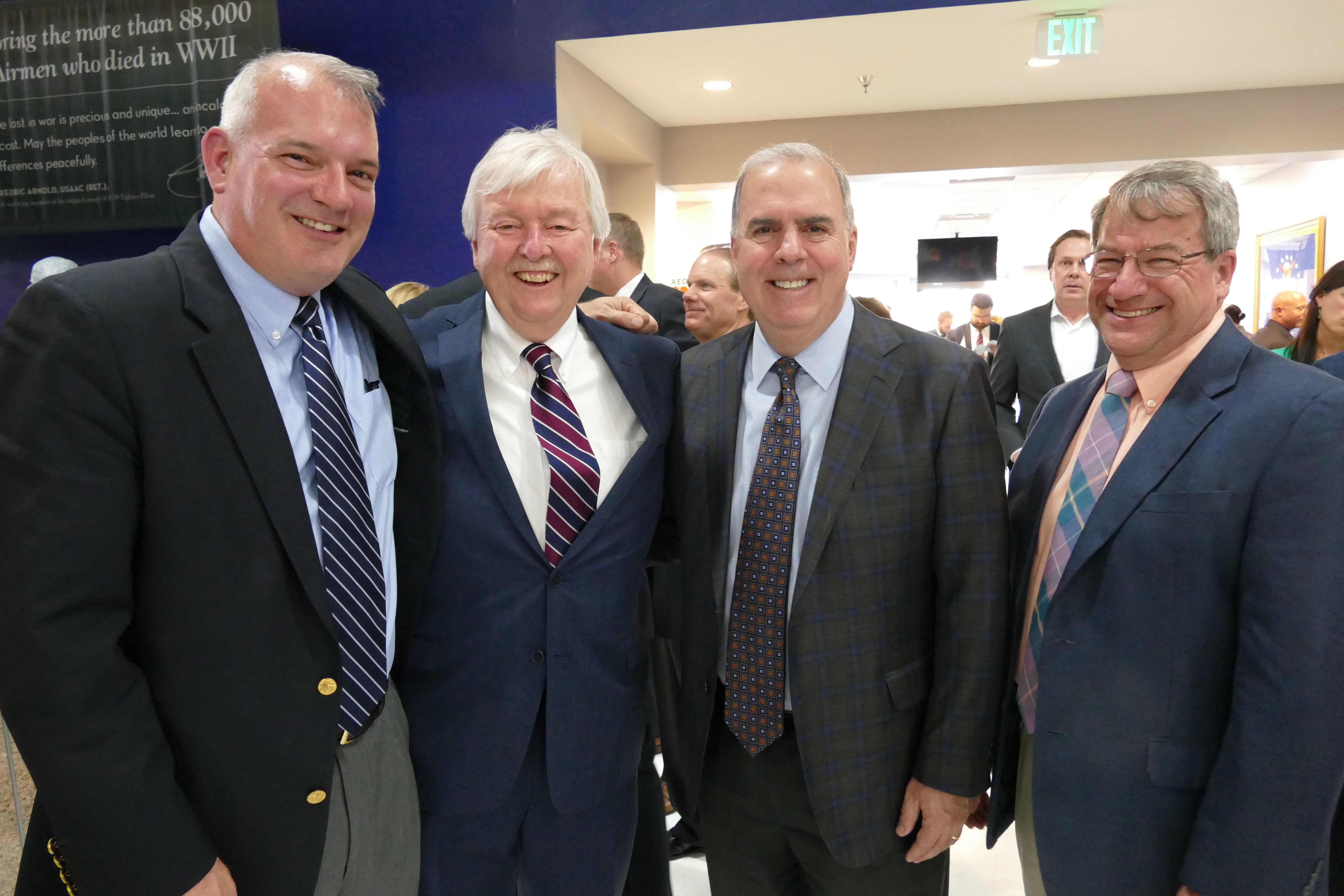 Rick Litton, left, John Heaney, Randy Reid and Doug Paul