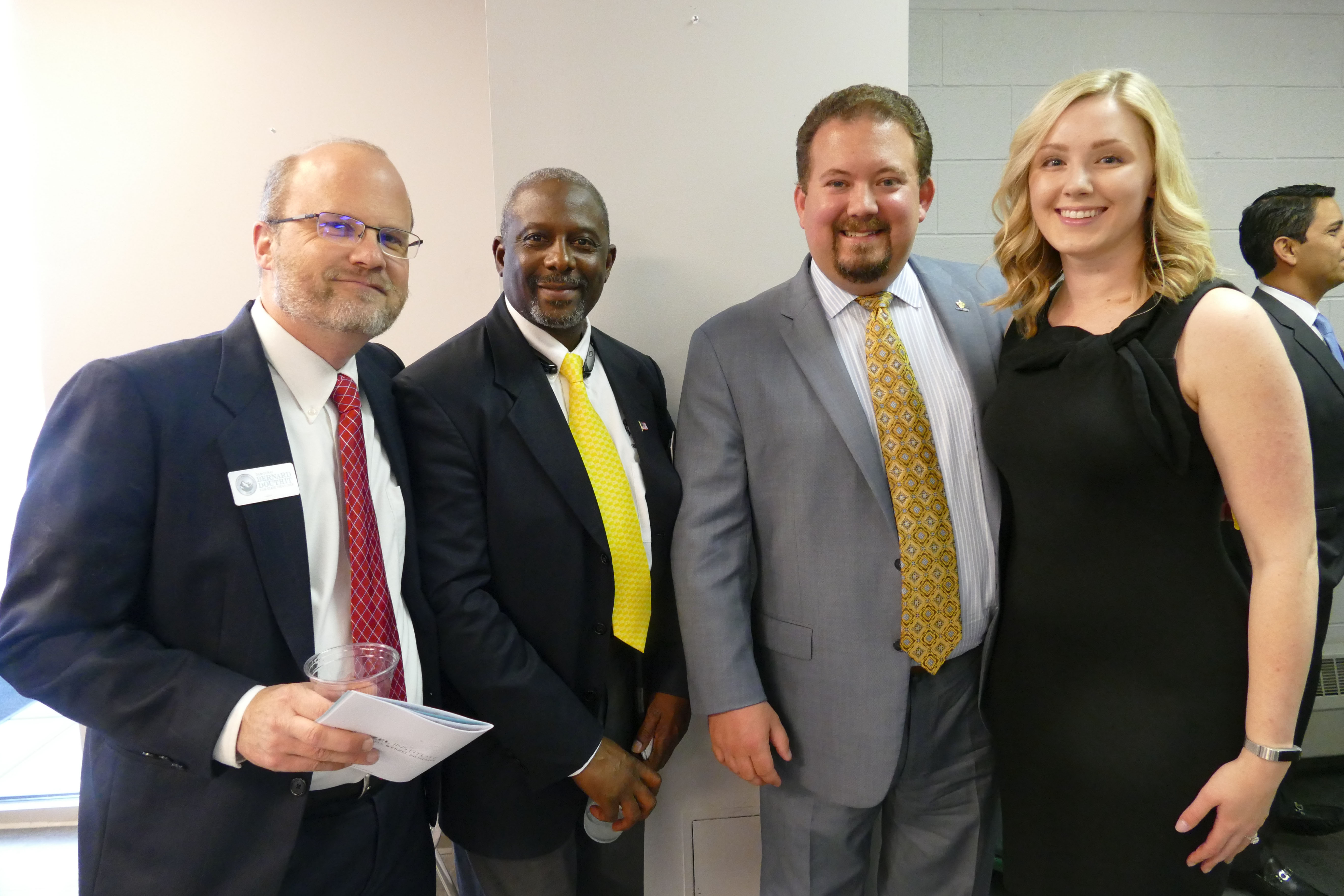 Bernard Douthit, left, Casper Stockham, Mark Truax and Kelsey Dunigan