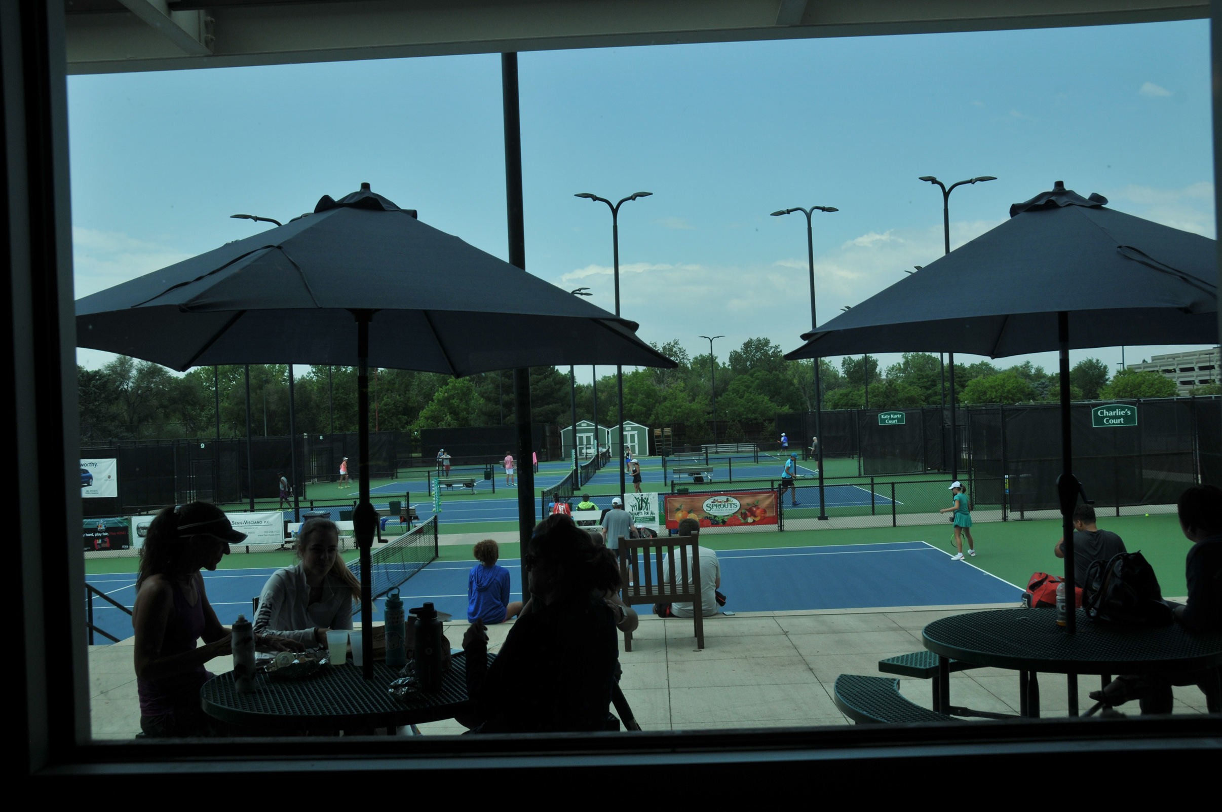 Gates Tennis Center is popular year round