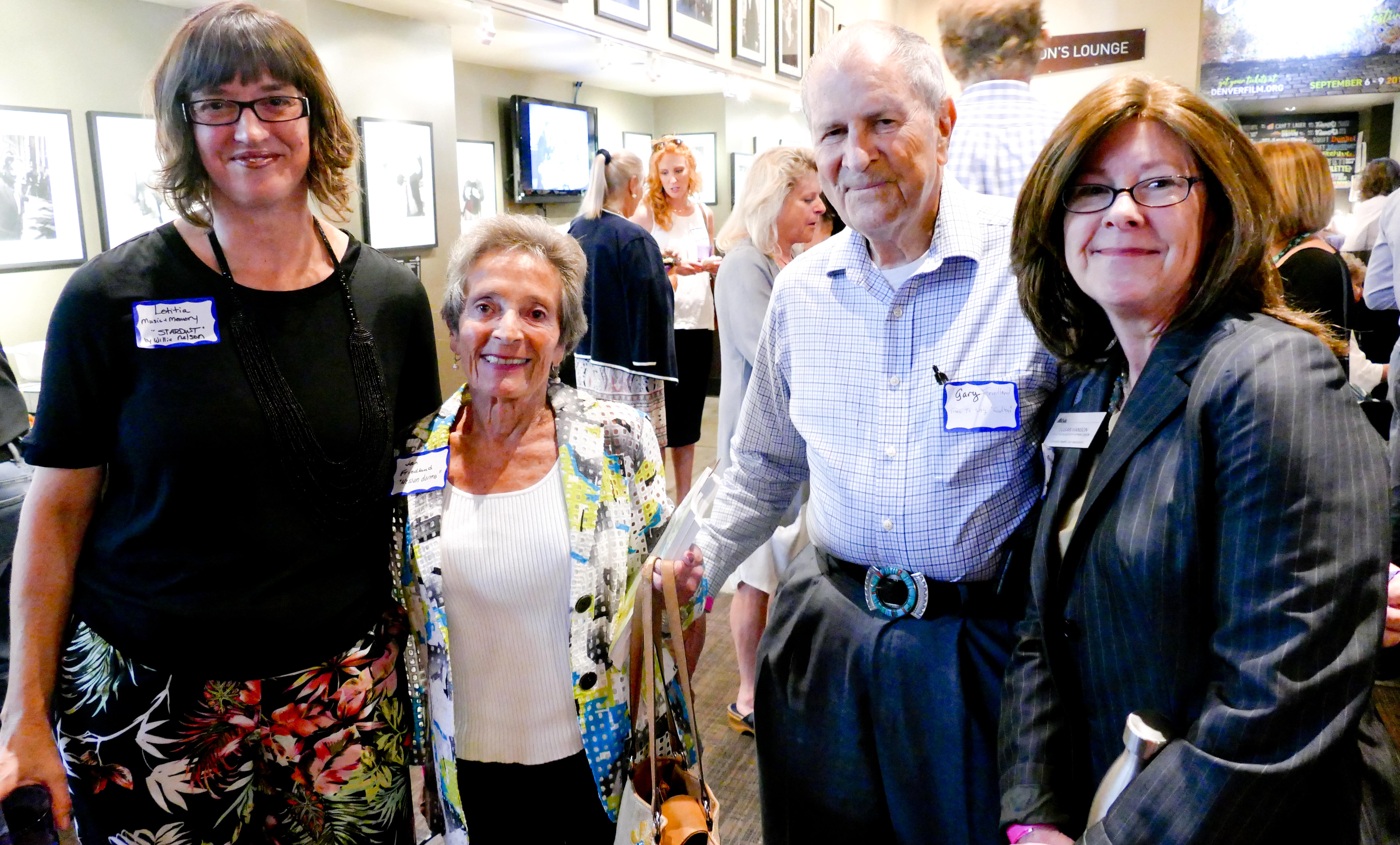 Letitia Rogers, left, Jan and Gary Friedland and Susan Hanson