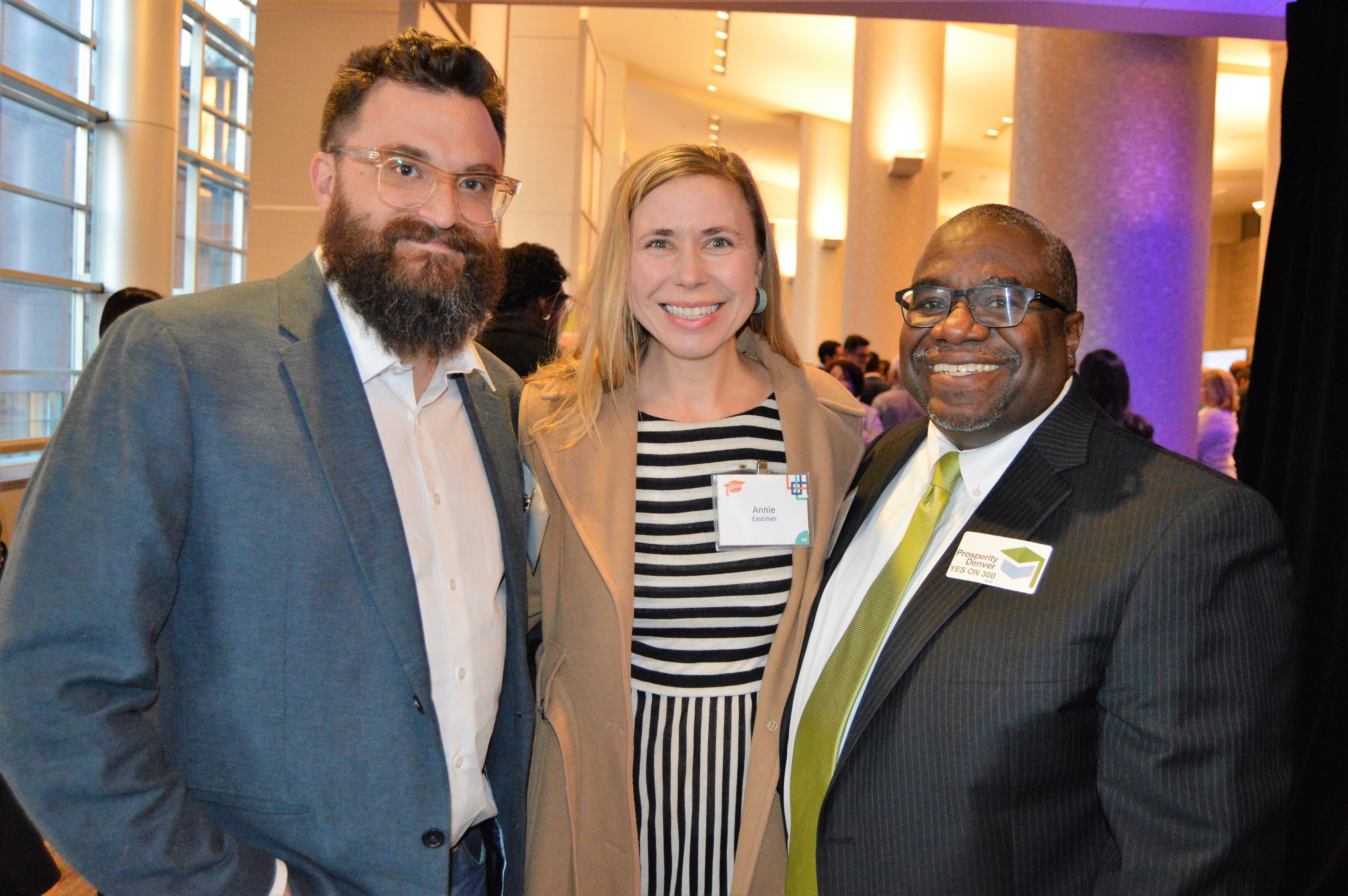 (l to r): Davis Coombe, Annie Eastman and Dr. Nate Easley