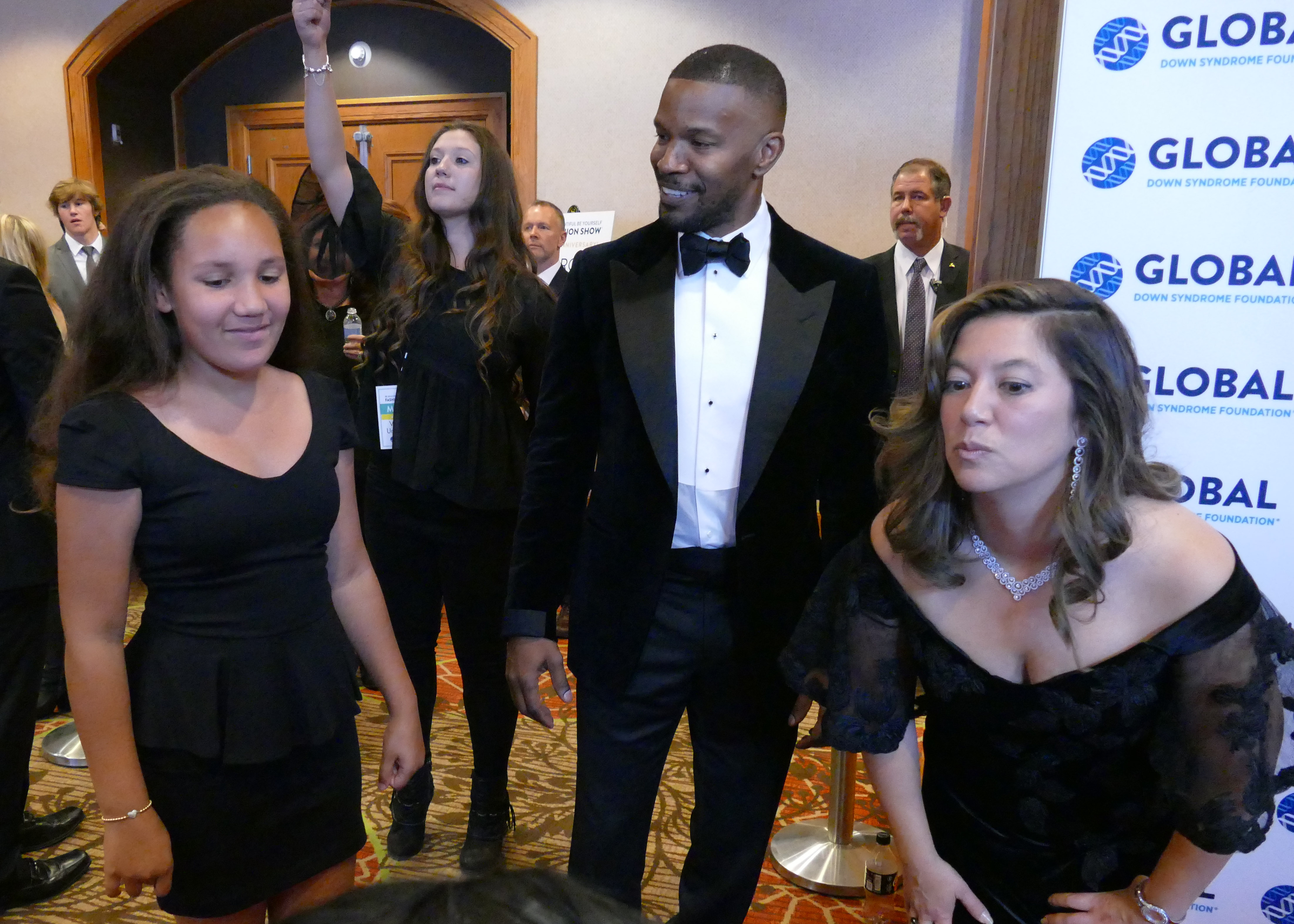 Anelise, her dad Jamie Foxx and Michelle Sie Whitten