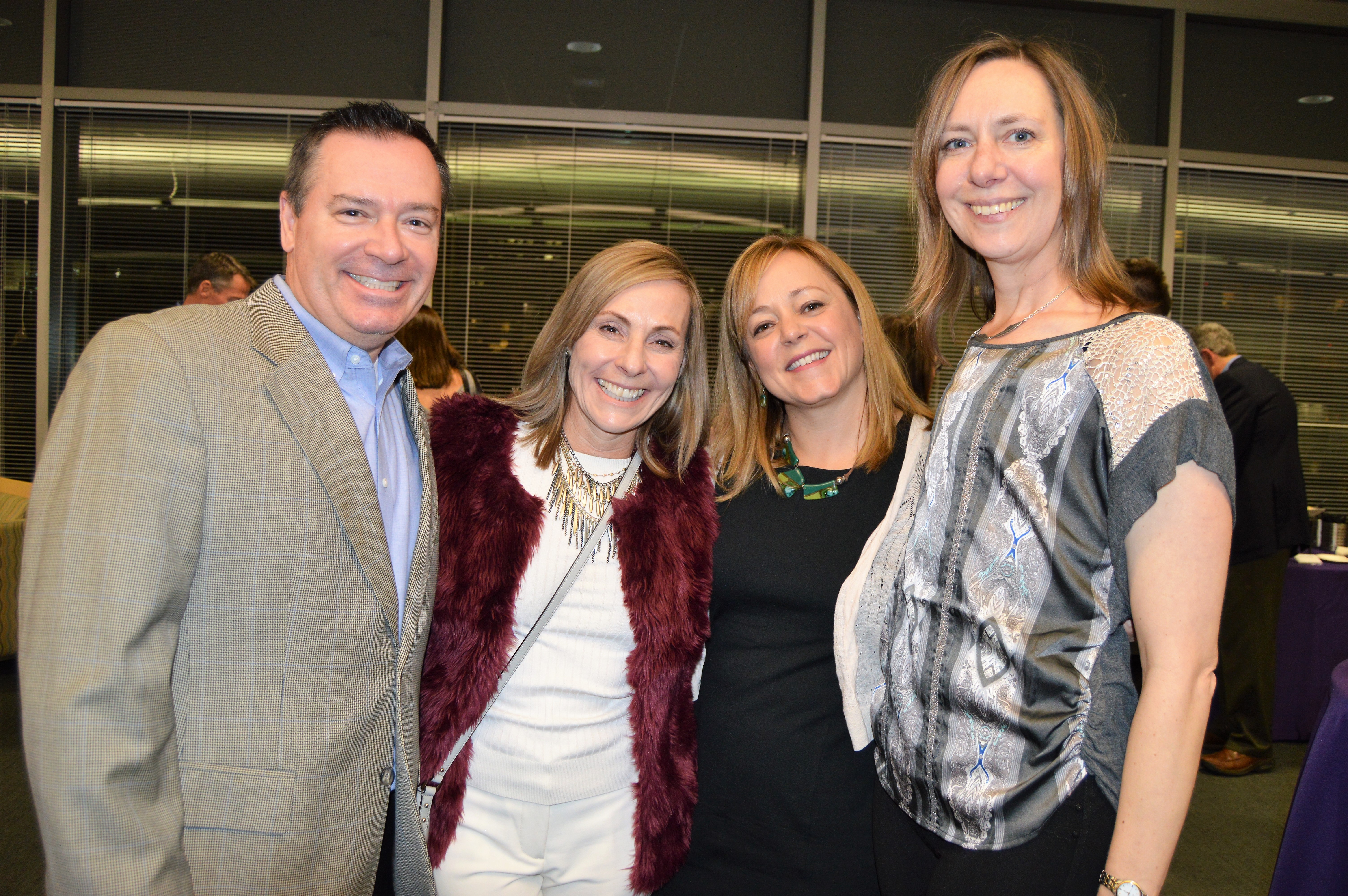 (l to r): Jason Peragine, Linda Michow, Amy Seneshen and Chrissy Peragine