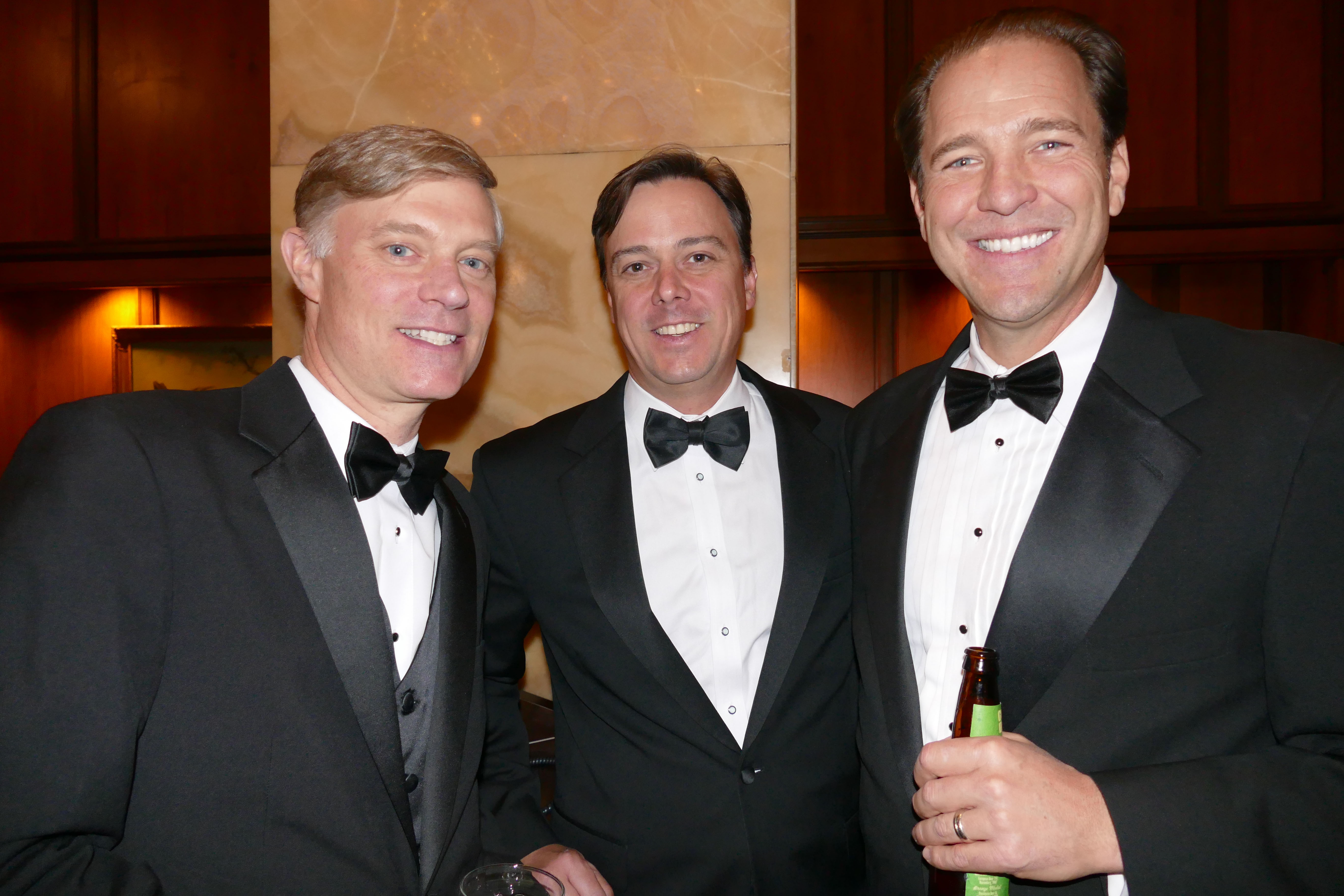 Louis Bissette, left, Graham Williams and Mark Kramer