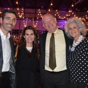 Jeffrey and Natalie Hirschfeld, with Steve Peckar (right)