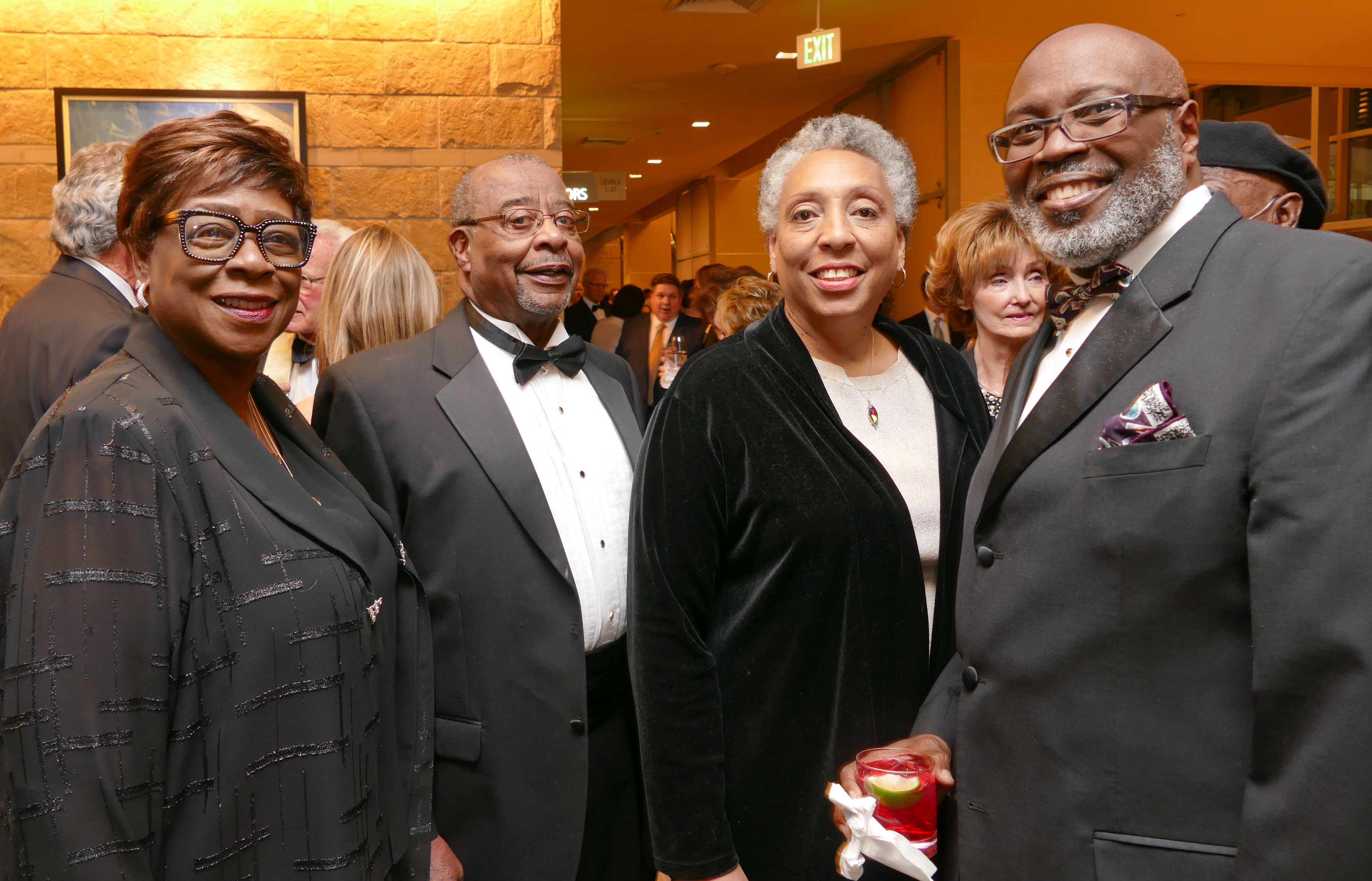 Linda Bates Leali and Charles Leali, left, with Terri and Dwight Gentry