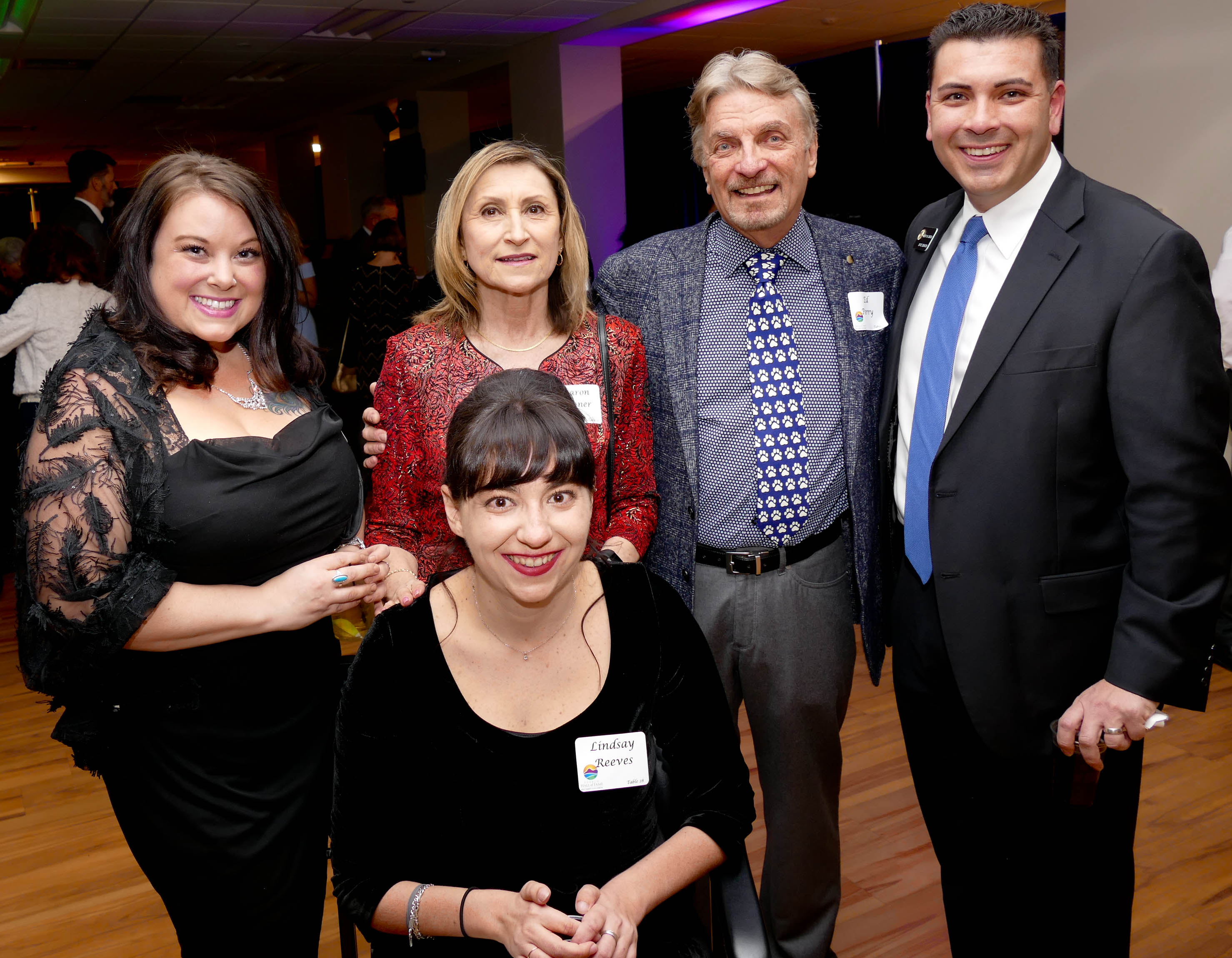 Jessica Thurman, left, Sharon Bonner, Lindsay Reeves (front), Ed Perry ...