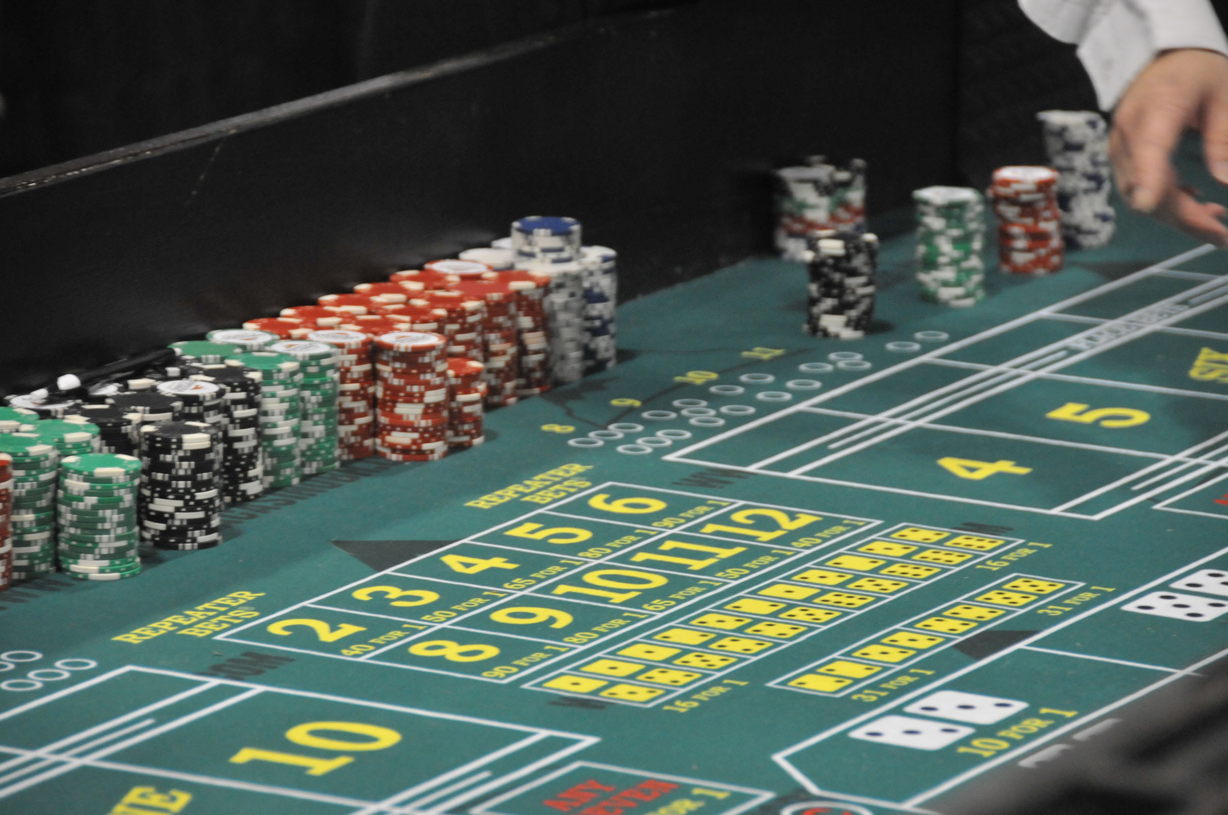 The blackjack tables were busy