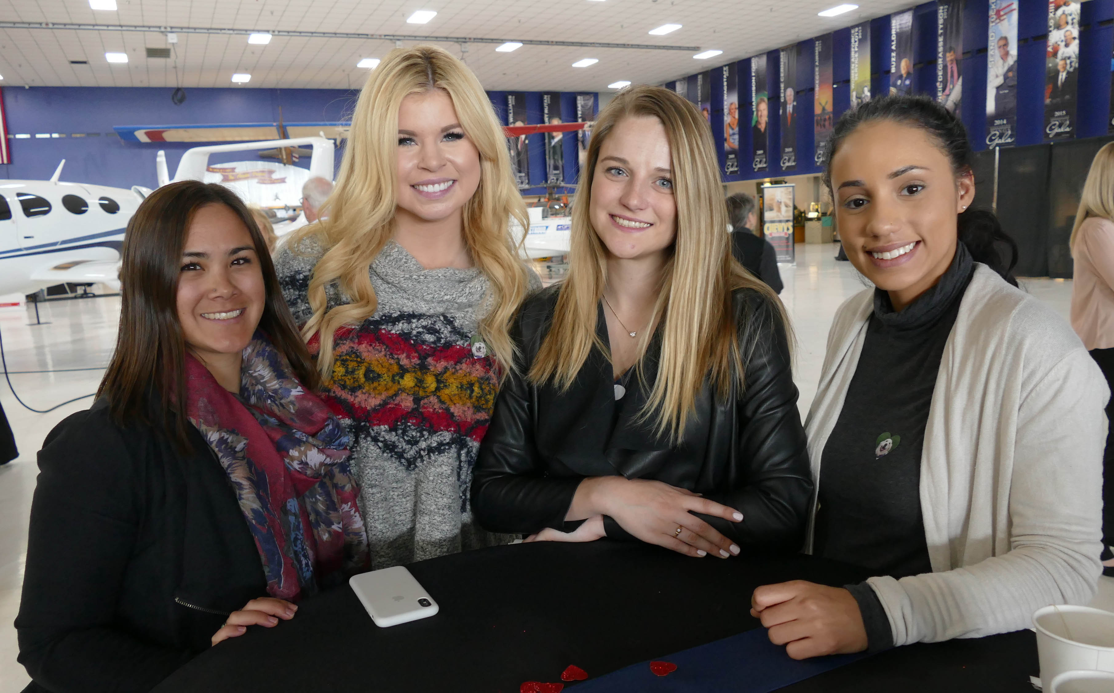 Chelsea Jones, left, Vonda Westlake, MacKenzie Cecil and Ana Holland