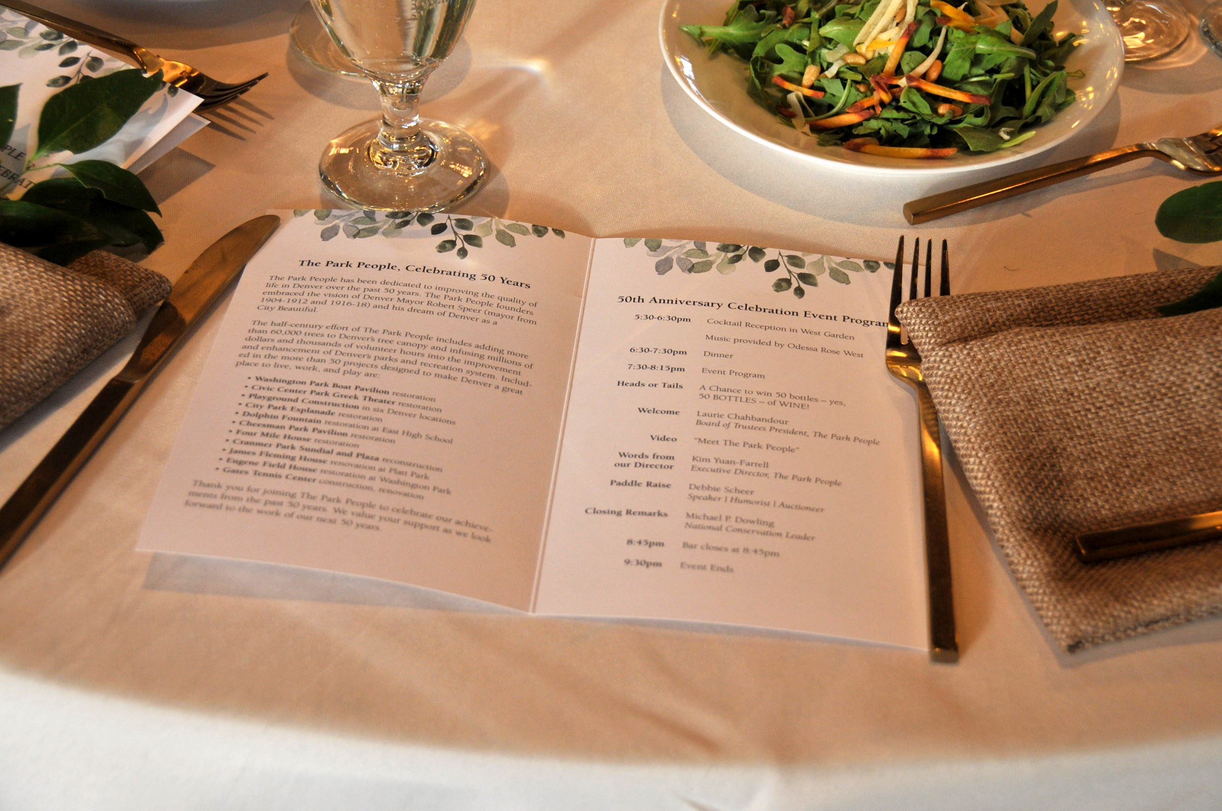 Menu Was Presented And Served By Three Tomatoes Catering   DSC 7037 