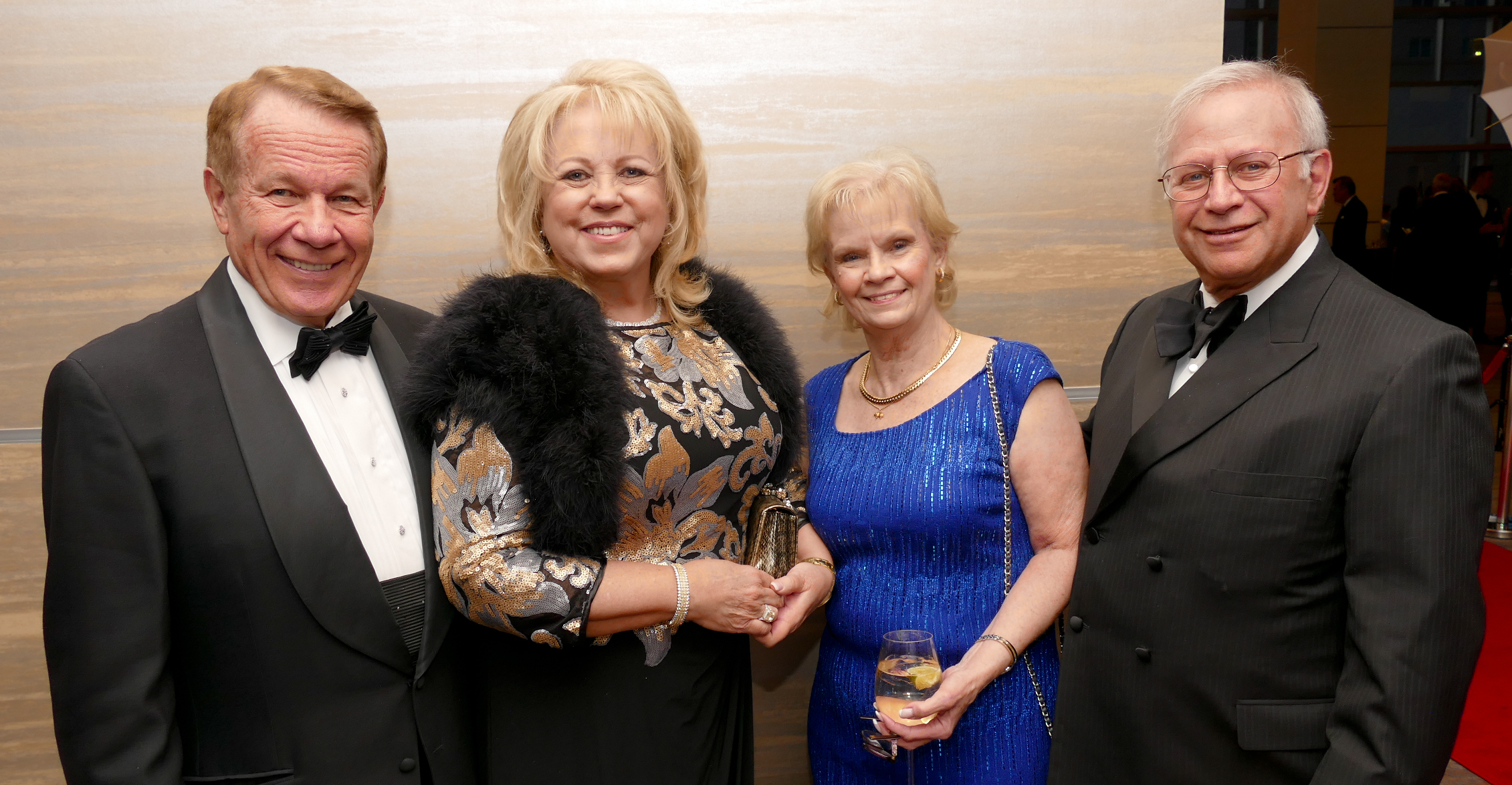 Charlie and Judy McNeil, left, with Lyn and Dr. Michael Schaffer