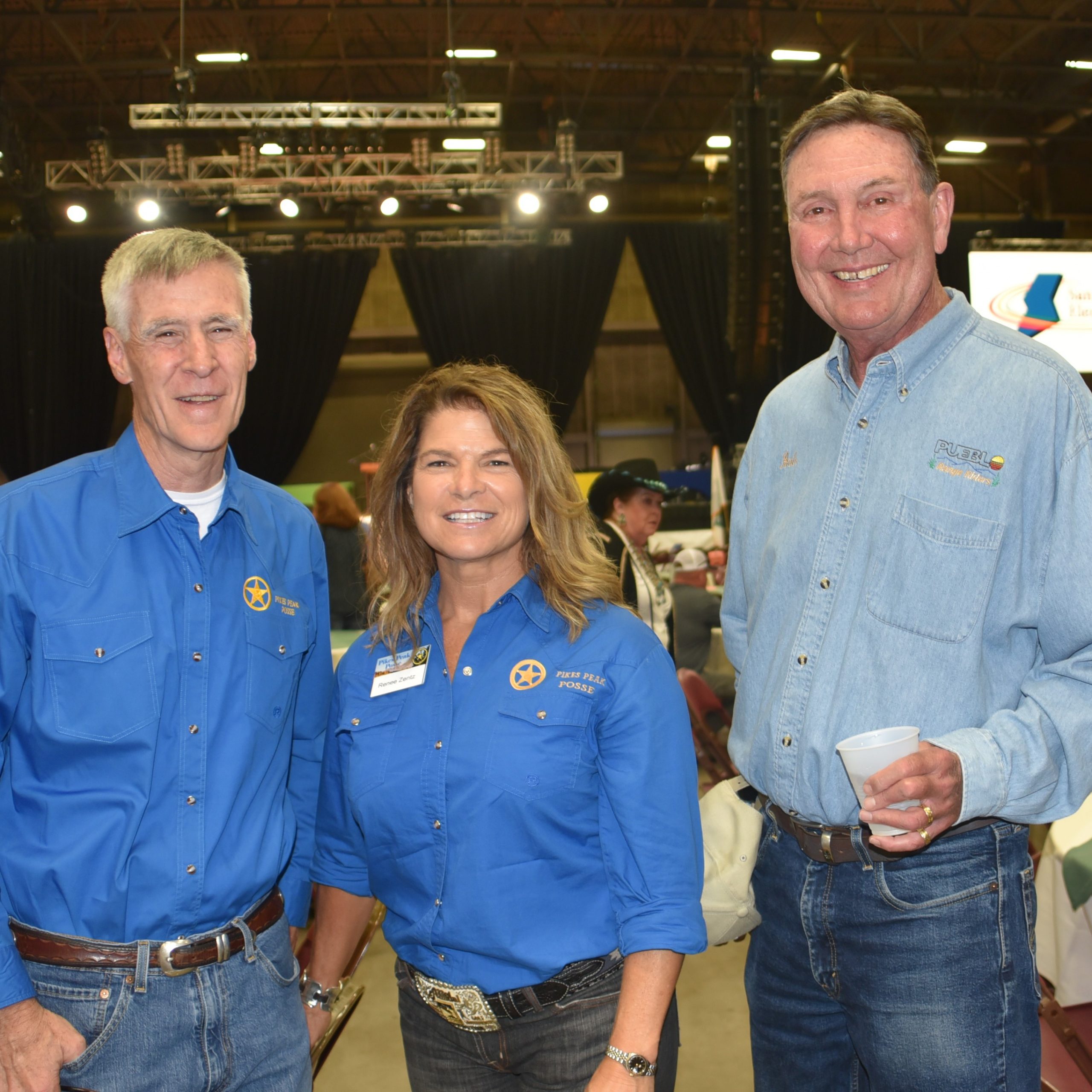 Jim Johnson, left, Renee Zentz and Bob Leach