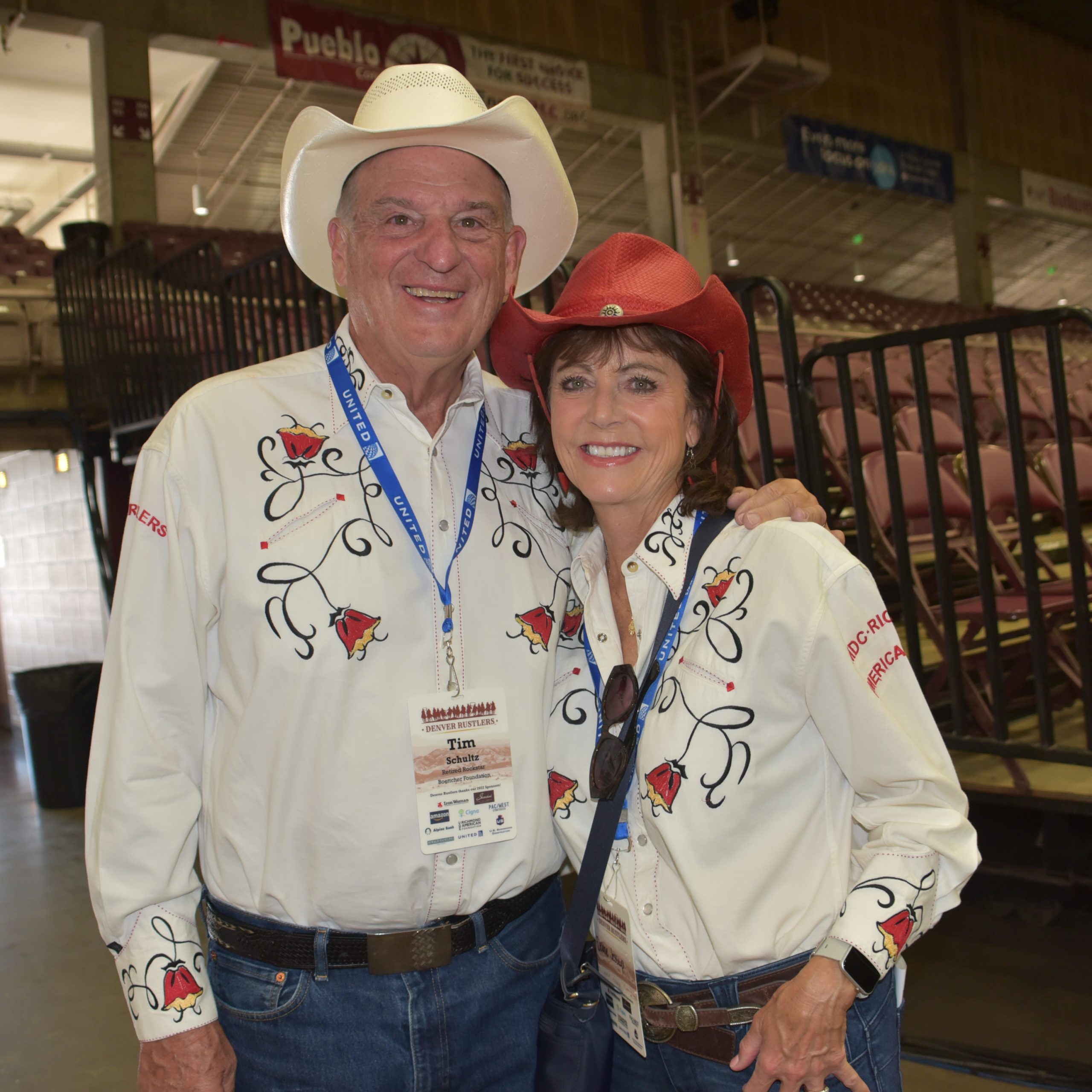 Rustlers co-founder Tim Schultz and Debbie Jessup